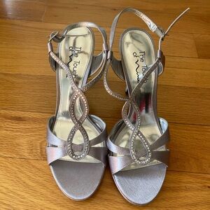 Touch of Nina Metallic Strappy Heels